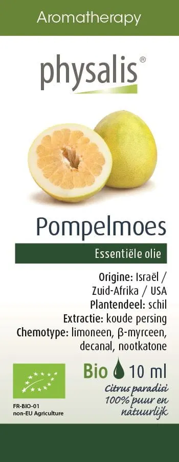 OLEJEK ETERYCZNY GREJPFRUT (POMPELMOES) BIO 10 ml - PHYSALIS