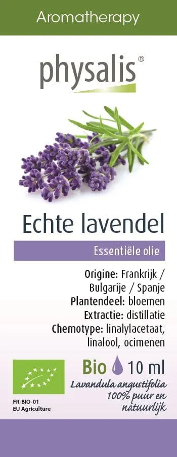 Olejek Spożywczy Echte Lavendel, Lawenda Wąskolistna BIO 10 ml Physalis