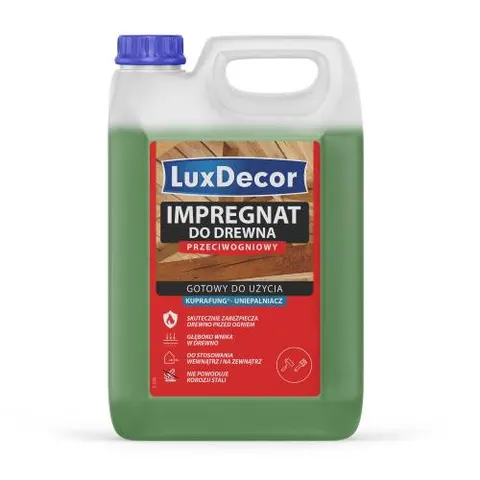 Impregnat do drewna przeciwogniowy zielony 5 kg