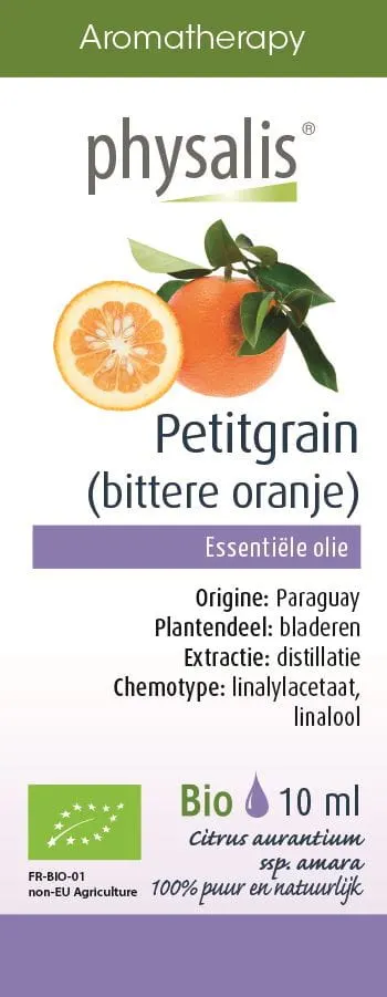 Olejek Spożywczy Petitgrain, Drzewo Pomarańczowe BIO 10 ml Physalis