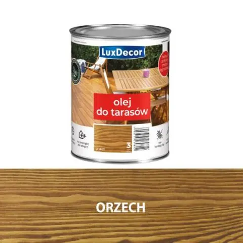 Olej wodny do tarasów Luxdecor Orzech (3) 0,7L