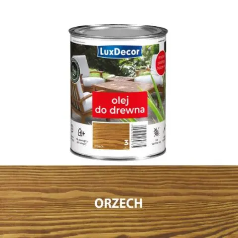 Olej wodny do drewna Luxdecor Orzech (3) 0,7L