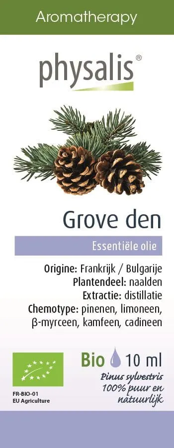 Olejek Spożywczy Grove Den, Sosna Zwyczajna BIO 10 ml Physalis