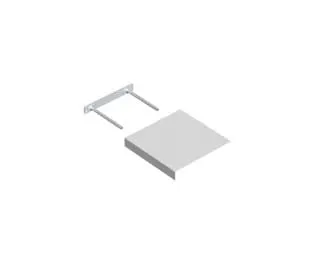 Półka samowisząca biała 235x235 FS 24/24
