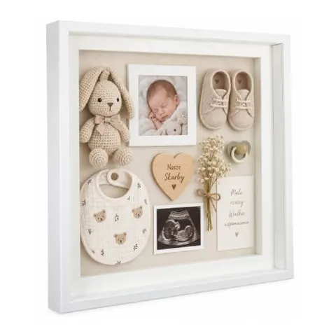 Ramka 3D głęboka przestrzenna BD Art 50x50 cm biała