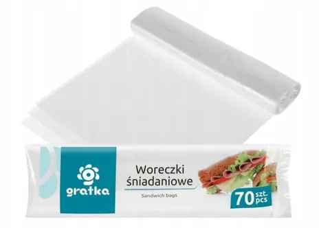 GRATKA Woreczki śniadaniowe 17x27cm 70 szt