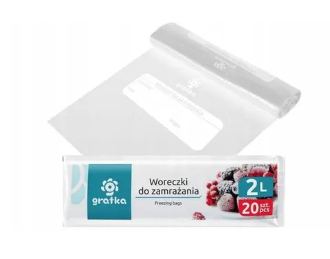 GRATKA Woreczki do zamrażania 2L 20x28cm, 20 szt.
