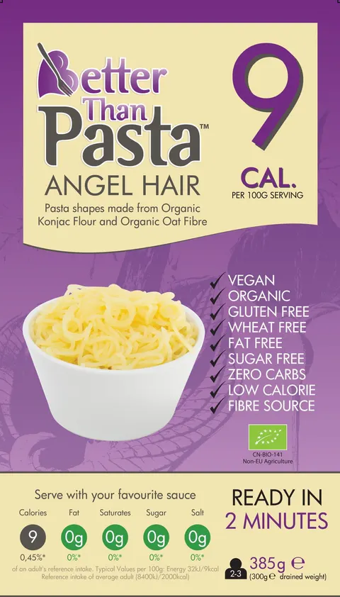 Makaron Konjac Angel Hair Bezglutenowy BIO 385 g Better Than Foods