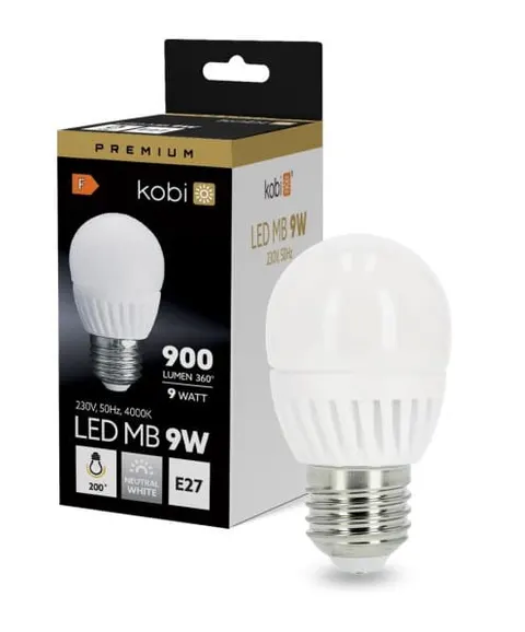 Żarówka LED MB 9W E27 4000K PREMIUM