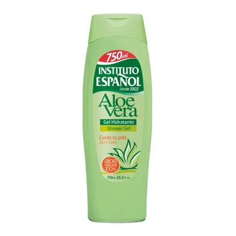 INSTITUTO ESPANOL ALOE VERA Kremowy żel pod prysznic na bazie aloesu, 750 ml