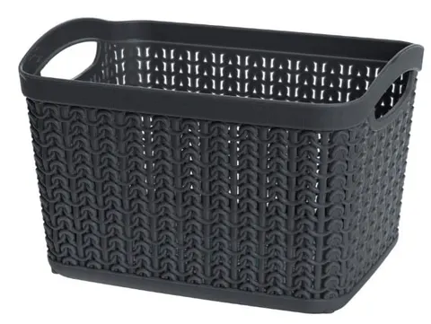 Koszyk prostokątny M 3,3l WILLOW grafit