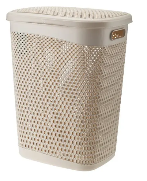 Kosz na bieliznę 55L ORION beż