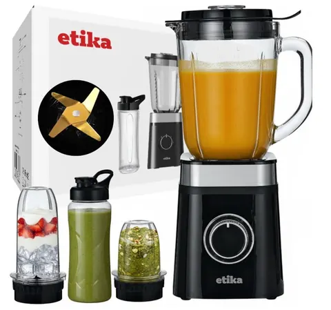 Blender kielichowy ETIKA ET23/BL 1,5 l z bidonem i młynkiem