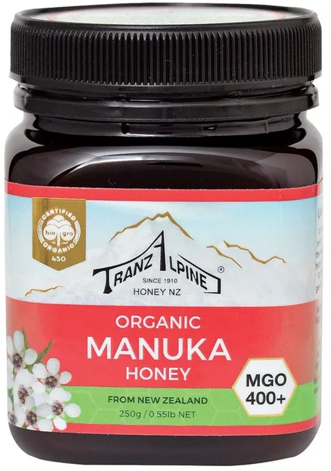 Miód Manuka MGO 400+ BIO 250 g Tranzalpine