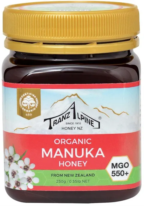 Miód Manuka MGO 550+ BIO 250 g Tranzalpine