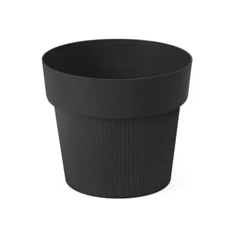 Doniczka osłonka Tula jumper 200 czarna recycled Lamela
