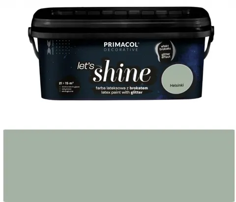 Let's Shine Helsinki farba dekoracyjna z brokatem 2L do wnętrz