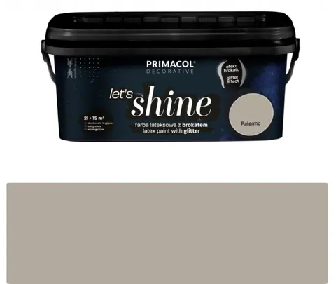 Let's Shine Palermo farba dekoracyjna z brokatem 2L do wnętrz