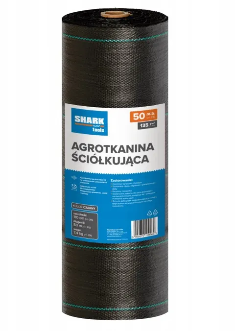 SHARK Agrowłóknina ściółkująca P-135/1,1 czarna | 1mb