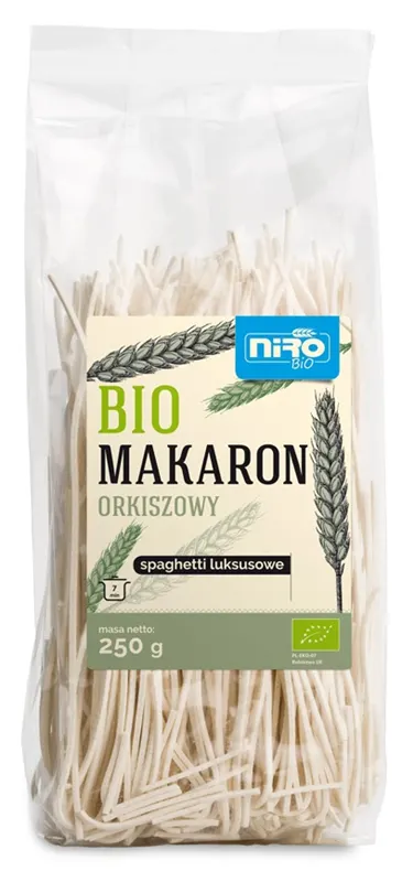 Makaron Orkiszowy Spaghetti Luksusowy BIO 250 g Niro