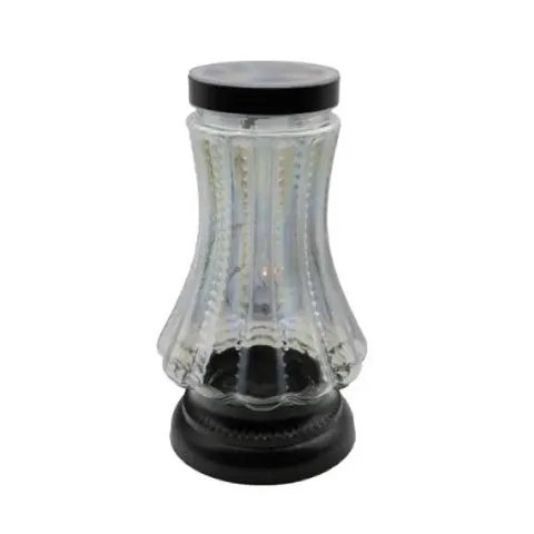 Szklany znicz solarny LED 32,5 cm
