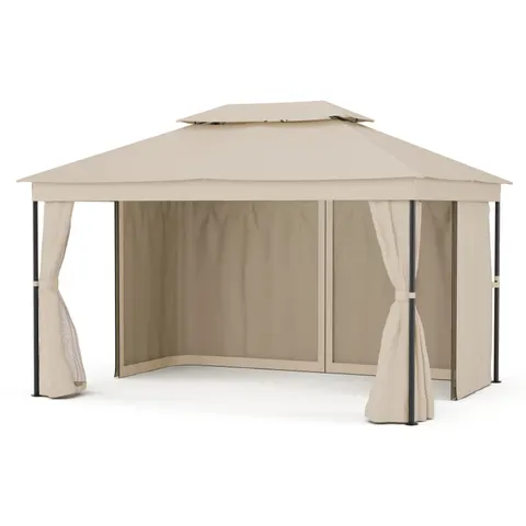 Pawilon Walencja 3x4m Black/taupe z moskitierą