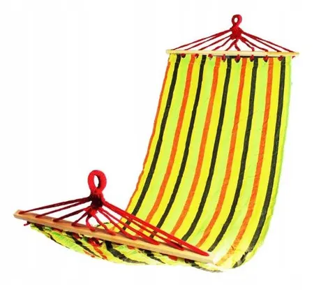 Hamak z drążkiem 1-osobowy 200 x 80 cm
