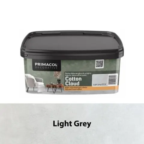 Farba dekoracyjna Primacol Cotton Cloud Light Grey (CC3) 1L