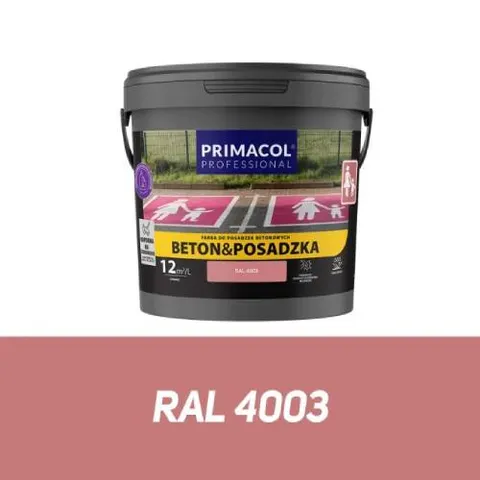 Farba beton posadzka różowy RAL 4003 4,5L