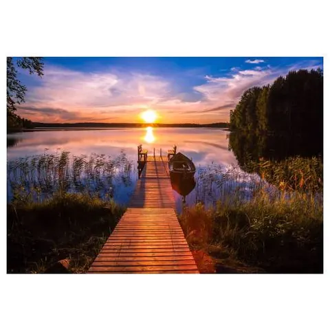 Obraz na płótnie Styler Sunset Pier ST878 85 × 113 cm