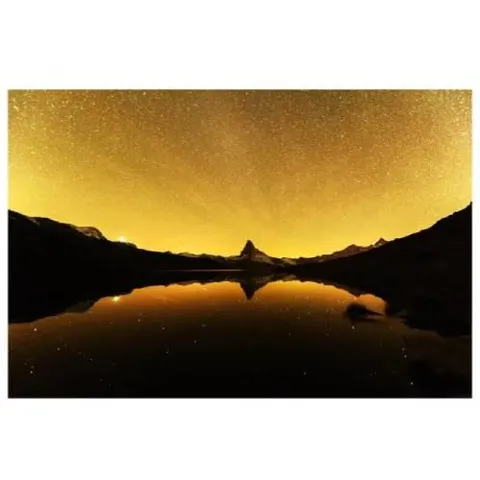 Obraz na płótnie Styler Golden Night ST881 Canvas Silver 85 × 113 cm