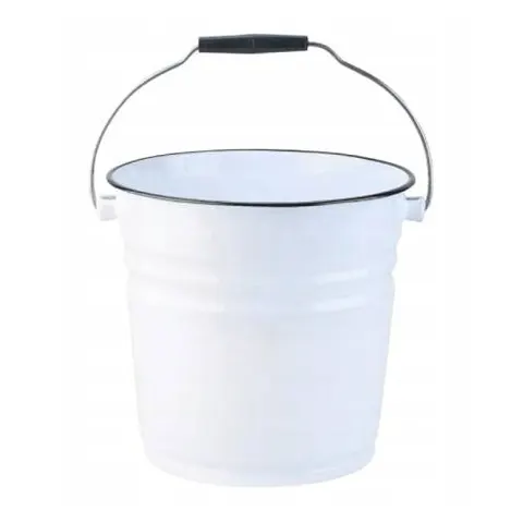 Wiadro emaliowane 26CM 12L BIAŁE
