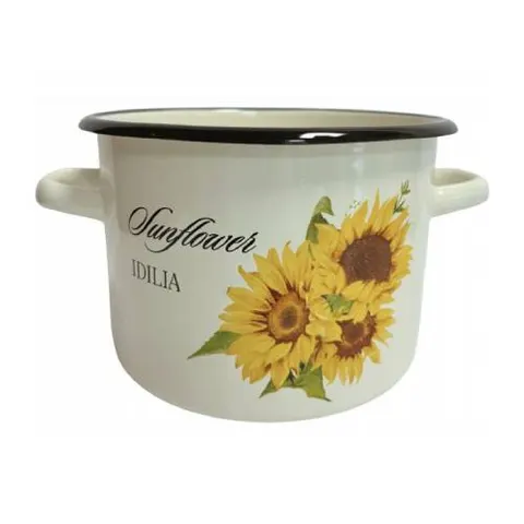 Garnek emaliowany 20CM SŁONECZNIK 4,5L