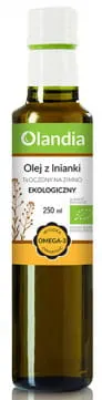 Olej z Lnianki Tłoczony na Zimno BIO 250 ml Olandia