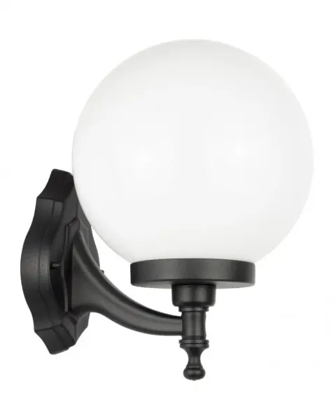 Zewnętrzna lampa ścienna z szklaną kulą SU-MA K 3012/1/K 250 Kule Classic E27 IP43