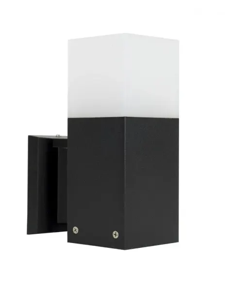 Lampa elewacyjna kinkiet Cube CB-K BL SU-MA E27, 1 x max 20 W, 230V Czarny
