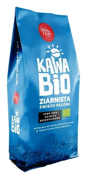 Kawa Ziarnista Arabica Bezkofeinowa BIO 250 g Quba Caffe