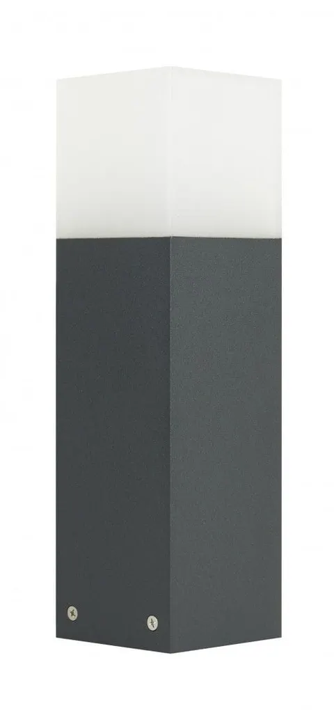 Lampa stojąca CUBE 33cm grafit 1xE27 słupek ogrodowy IP44 CB-330 DG