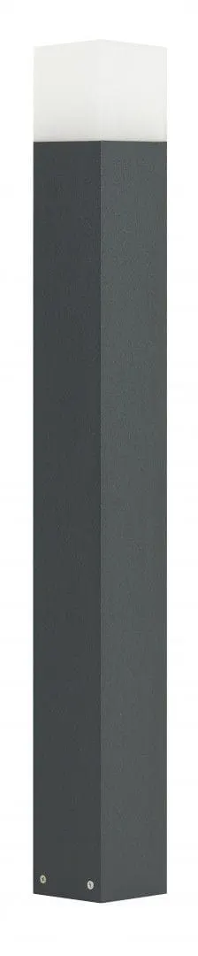 Lampa stojąca CUBE 83cm grafit 1xE27 słupek ogrodowy IP44 CB-830 DG