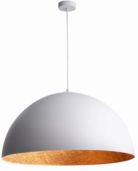 Lampa wisząca SFERA 50 cm biała miedziana SIGMA 30140