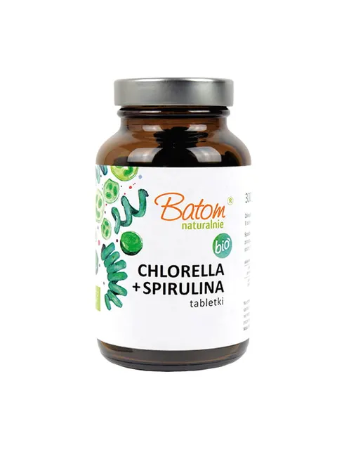 Chlorella + Spirulina 240 Tabletek BIO Batom