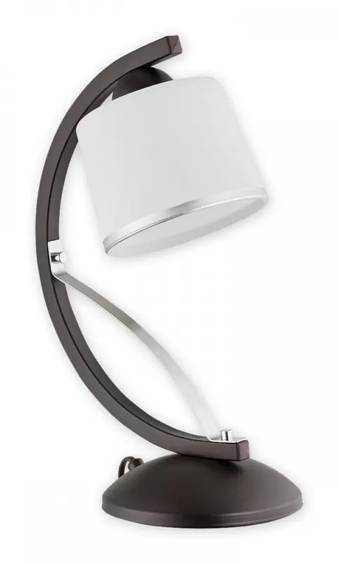 Lampka stołowa ASTRED chrom rdza wenge LEMIR O2288 L1 RW
