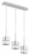 Lampa sufitowa CHROMS 3xE27 chrom nad stół do jadalni LEMIR O2613 W3 CH