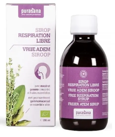 Syrop na Stan Zapalny Górnych Dróg Oddechowych BIO 200 ml Purasana