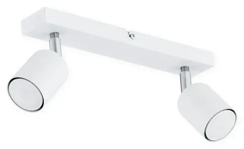 Plafon nowoczesny spot DENIS 2x40W biały matowy LEMIR O2622 P2 BIA