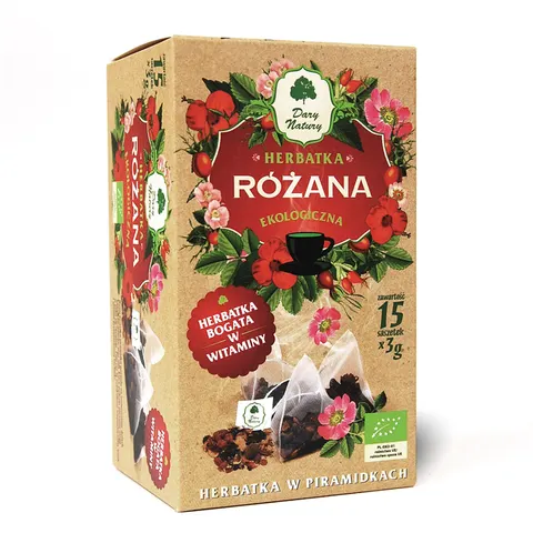 Herbatka Różana Piramidki BIO 15 x 3 g Dary Natury