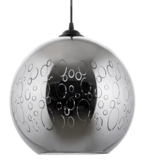 Lampa sufitowa PRATA srebrna Kula 30 cm Venti W-102/300