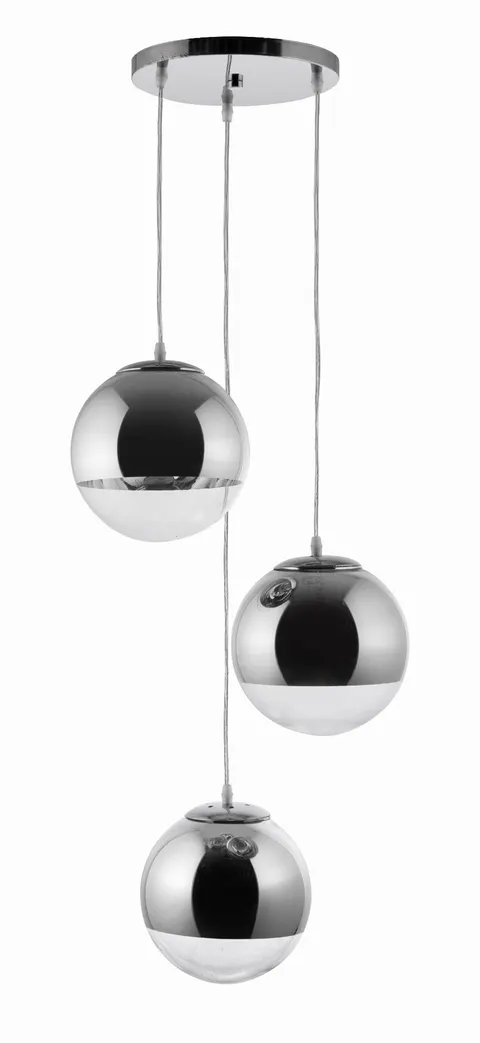 Lampa sufitowa KULA 3x60W chrom 20 cm 603/3 Ball