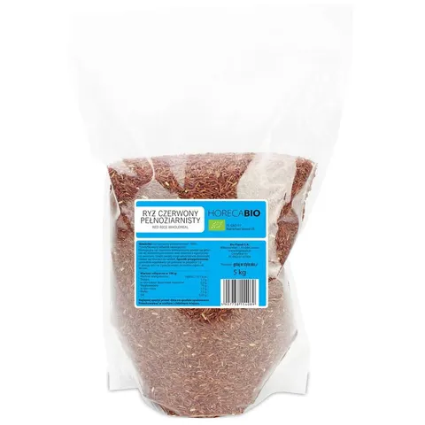 Ryż Czerwony Pełnoziarnisty BIO 5 kg Horeca