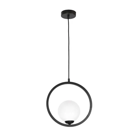 Lampa wisząca BOSTON MLP5593 Milagro 1xE14 40W Metal + Szkło Czarny